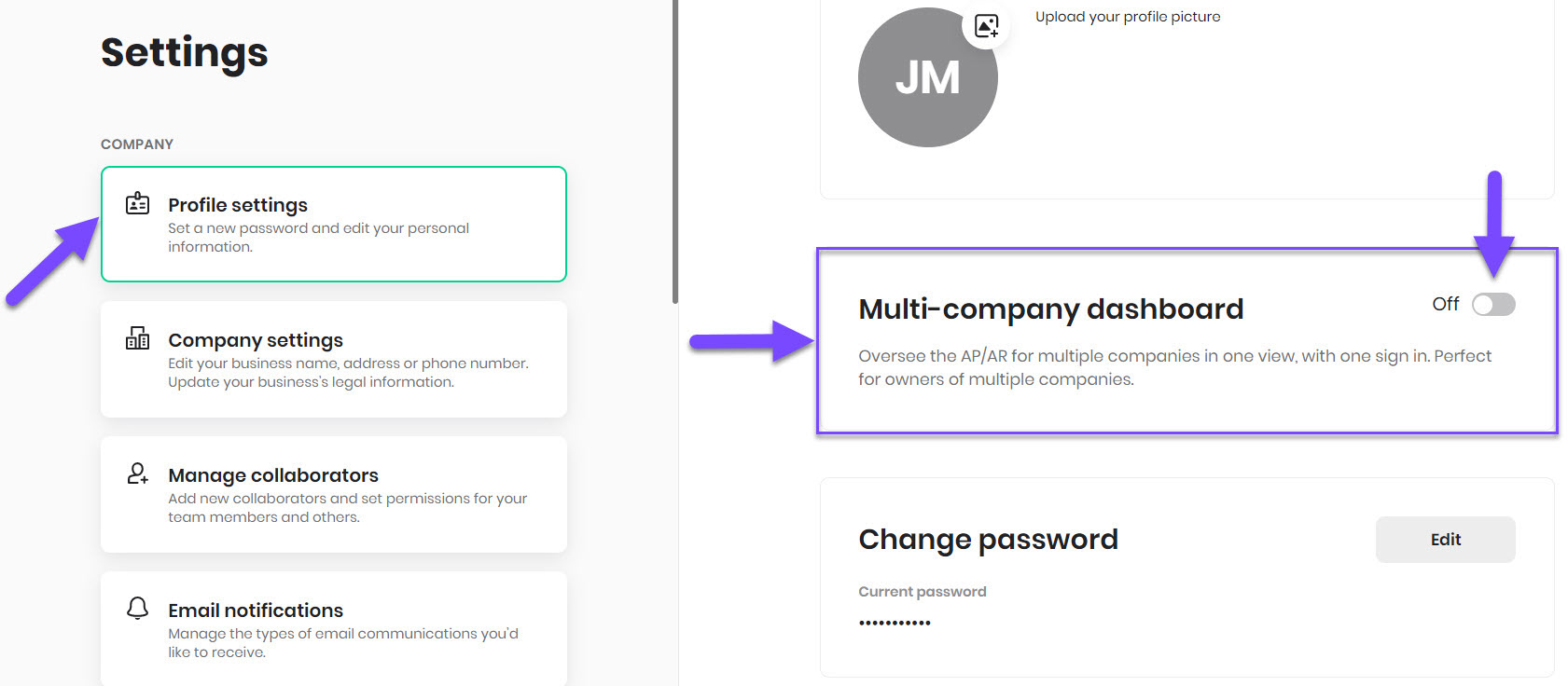 profile settings- multi-company dashboard on.jpg