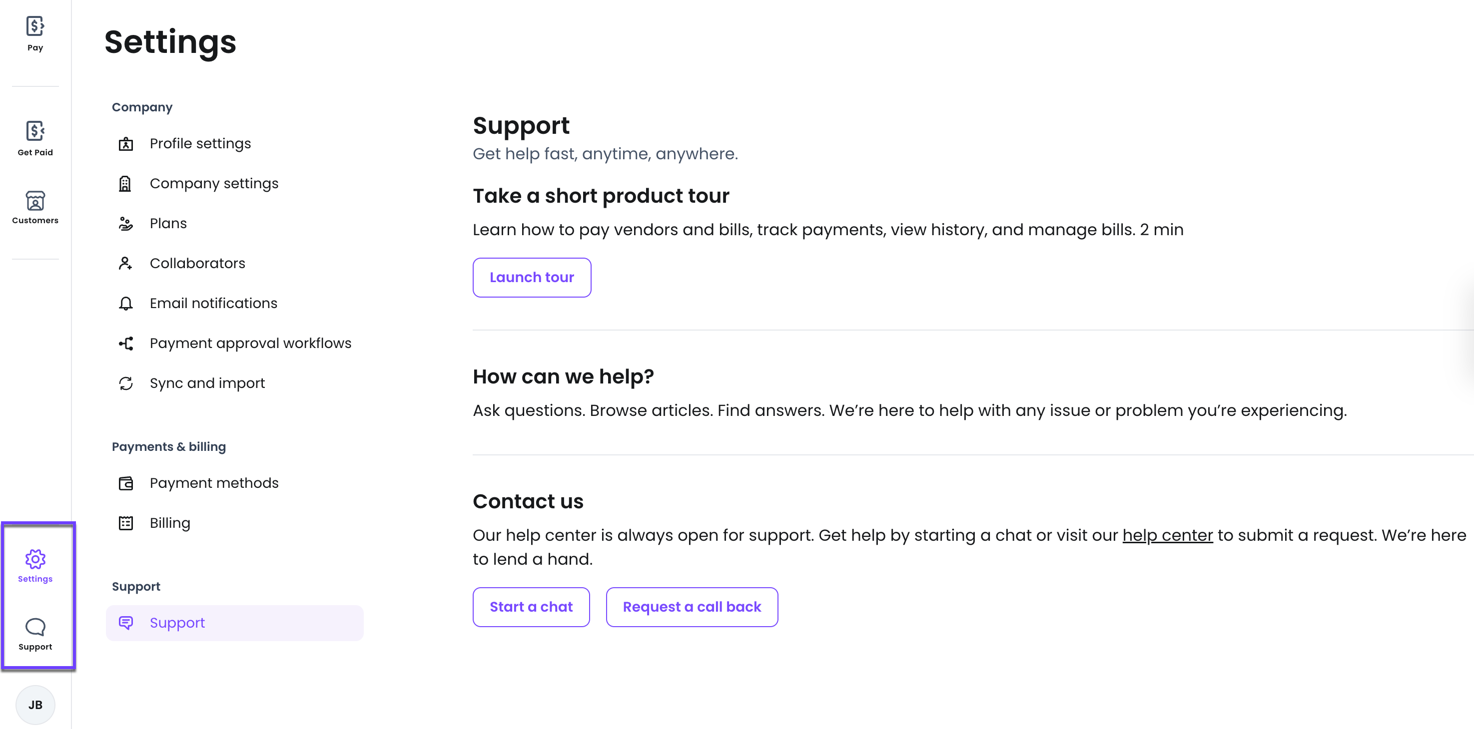 Boost subscribers- Settings- Support.png