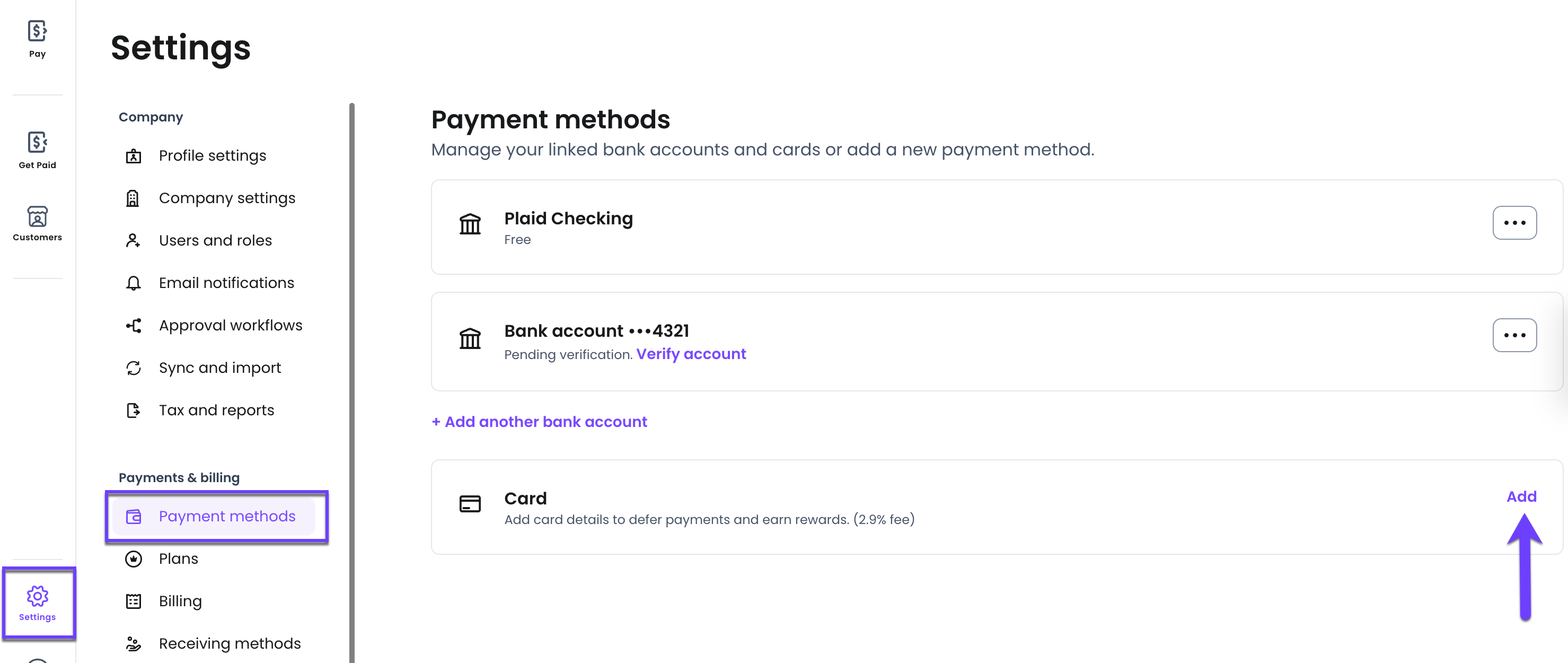 Settings- Payments & billing- Payment methods- click Add.png