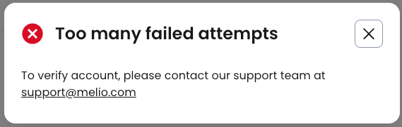 Failed micro deposit verification