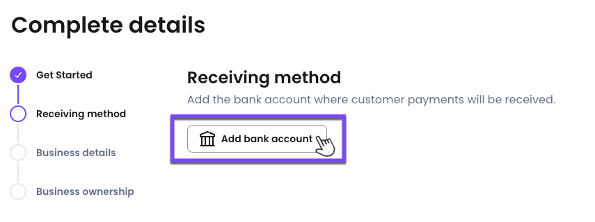 Add a receiving method