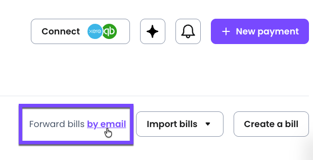Forward bills by email
