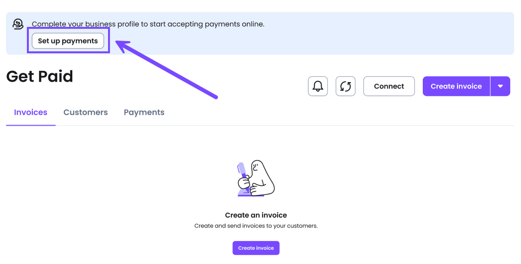 Setting up payments in Get Paid